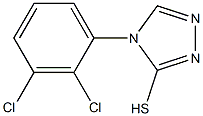 4-(2,3-dichlorophenyl)-4H-1,2,4-triazole-3-thiol,,结构式