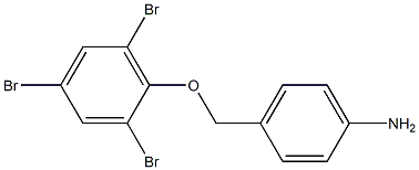 4-(2,4,6-tribromophenoxymethyl)aniline,,结构式