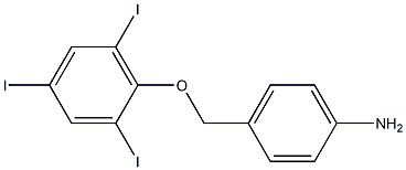 4-(2,4,6-triiodophenoxymethyl)aniline Structure