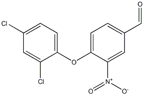 4-(2,4-dichlorophenoxy)-3-nitrobenzaldehyde Structure