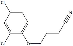 4-(2,4-dichlorophenoxy)butanenitrile 化学構造式