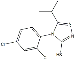 4-(2,4-dichlorophenyl)-5-(propan-2-yl)-4H-1,2,4-triazole-3-thiol Structure