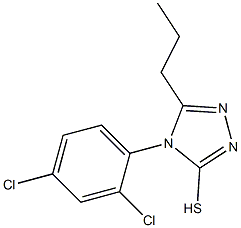 4-(2,4-dichlorophenyl)-5-propyl-4H-1,2,4-triazole-3-thiol 化学構造式