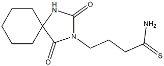 4-(2,4-dioxo-1,3-diazaspiro[4.5]dec-3-yl)butanethioamide Structure