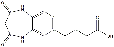 4-(2,4-dioxo-2,3,4,5-tetrahydro-1H-1,5-benzodiazepin-7-yl)butanoic acid Structure
