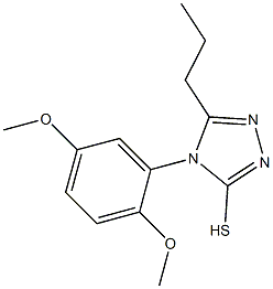 4-(2,5-dimethoxyphenyl)-5-propyl-4H-1,2,4-triazole-3-thiol|