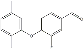 4-(2,5-dimethylphenoxy)-3-fluorobenzaldehyde Structure