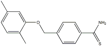 4-(2,5-dimethylphenoxymethyl)benzene-1-carbothioamide Structure