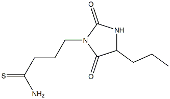 4-(2,5-dioxo-4-propylimidazolidin-1-yl)butanethioamide Structure