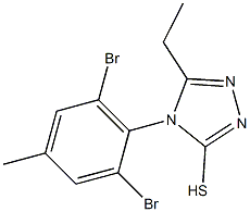 4-(2,6-dibromo-4-methylphenyl)-5-ethyl-4H-1,2,4-triazole-3-thiol