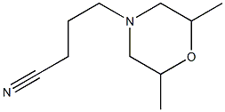 4-(2,6-dimethylmorpholin-4-yl)butanenitrile,,结构式