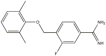 4-(2,6-dimethylphenoxymethyl)-3-fluorobenzene-1-carboximidamide