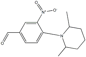 4-(2,6-dimethylpiperidin-1-yl)-3-nitrobenzaldehyde Structure