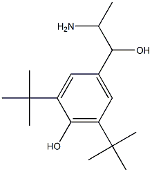 4-(2-amino-1-hydroxypropyl)-2,6-di-tert-butylphenol Structure