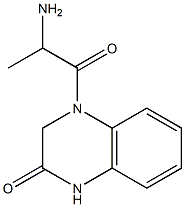 4-(2-aminopropanoyl)-1,2,3,4-tetrahydroquinoxalin-2-one,,结构式