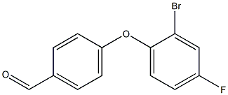 4-(2-bromo-4-fluorophenoxy)benzaldehyde Struktur