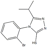 4-(2-bromophenyl)-5-(propan-2-yl)-4H-1,2,4-triazole-3-thiol Structure