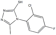 4-(2-chloro-4-fluorophenyl)-5-methyl-4H-1,2,4-triazole-3-thiol Structure