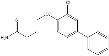 4-(2-chloro-4-phenylphenoxy)butanethioamide Struktur