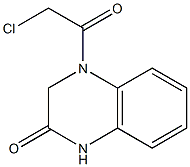 4-(2-chloroacetyl)-1,2,3,4-tetrahydroquinoxalin-2-one 化学構造式