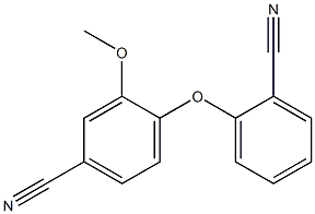 4-(2-cyanophenoxy)-3-methoxybenzonitrile Structure