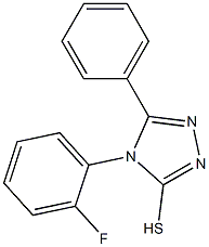 4-(2-fluorophenyl)-5-phenyl-4H-1,2,4-triazole-3-thiol Structure