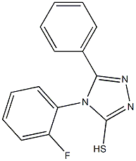 4-(2-fluorophenyl)-5-phenyl-4H-1,2,4-triazole-3-thiol,,结构式