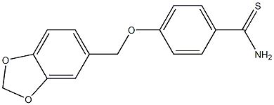  4-(2H-1,3-benzodioxol-5-ylmethoxy)benzene-1-carbothioamide