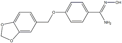 4-(2H-1,3-benzodioxol-5-ylmethoxy)-N'-hydroxybenzene-1-carboximidamide