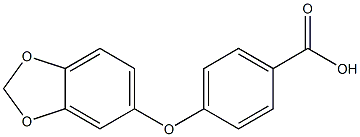 4-(2H-1,3-benzodioxol-5-yloxy)benzoic acid Struktur