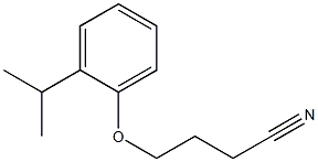 4-(2-isopropylphenoxy)butanenitrile,,结构式