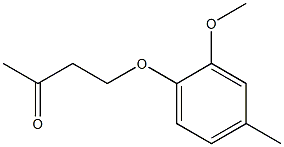 4-(2-methoxy-4-methylphenoxy)butan-2-one 结构式