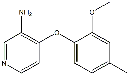 4-(2-methoxy-4-methylphenoxy)pyridin-3-amine Struktur