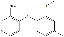 4-(2-methoxy-4-methylphenoxy)pyridin-3-amine Structure