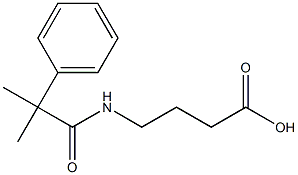 4-(2-methyl-2-phenylpropanamido)butanoic acid,,结构式