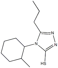 4-(2-methylcyclohexyl)-5-propyl-4H-1,2,4-triazole-3-thiol 化学構造式