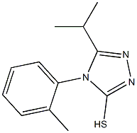 4-(2-methylphenyl)-5-(propan-2-yl)-4H-1,2,4-triazole-3-thiol Structure