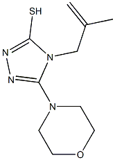 4-(2-methylprop-2-enyl)-5-morpholin-4-yl-4H-1,2,4-triazole-3-thiol Structure