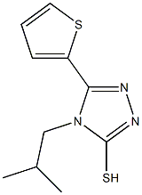 4-(2-methylpropyl)-5-(thiophen-2-yl)-4H-1,2,4-triazole-3-thiol Structure