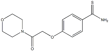 4-(2-morpholin-4-yl-2-oxoethoxy)benzenecarbothioamide 结构式