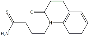 4-(2-oxo-3,4-dihydroquinolin-1(2H)-yl)butanethioamide 化学構造式