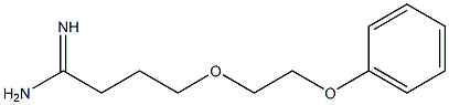 4-(2-phenoxyethoxy)butanimidamide Structure