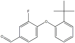 4-(2-tert-butylphenoxy)-3-fluorobenzaldehyde,,结构式