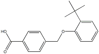 4-(2-tert-butylphenoxymethyl)benzoic acid,,结构式