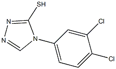 4-(3,4-dichlorophenyl)-4H-1,2,4-triazole-3-thiol 化学構造式