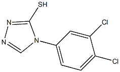 4-(3,4-dichlorophenyl)-4H-1,2,4-triazole-3-thiol,,结构式