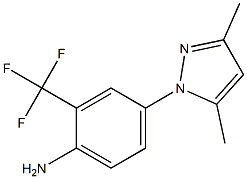 4-(3,5-dimethyl-1H-pyrazol-1-yl)-2-(trifluoromethyl)aniline Structure