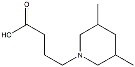 4-(3,5-dimethylpiperidin-1-yl)butanoic acid,,结构式