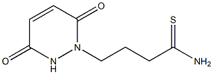 4-(3,6-dioxo-3,6-dihydropyridazin-1(2H)-yl)butanethioamide 化学構造式