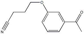 4-(3-acetylphenoxy)butanenitrile,,结构式